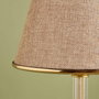 Opviq Lámpara de mesa AYD-3414 Beige y Dorado